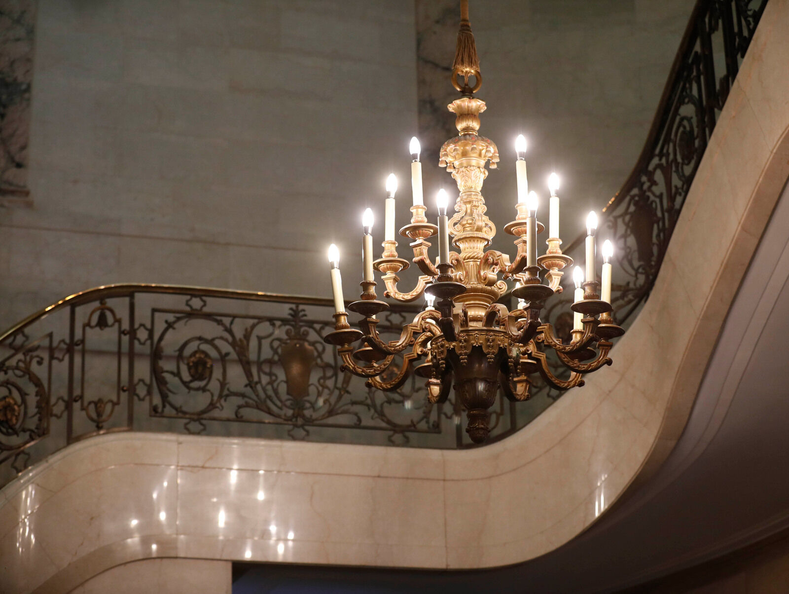 Statement chandelier